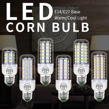 Светодиодная лампа для кукурузы GU10, прожекторная лампа E14, светодиодные лампы G9 Bombilla для домашнего энергосберегающего освещения, бытовая энергосберегающая лампа 220 В
