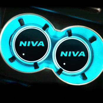 Семицветная автомобильная наклейка с декоративным рассеянным светом в салоне автомобиля для Автоаксессуаров Lada NIVA
