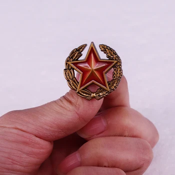 Старинные значки Вооруженных Сил Беларуси с красной звездой, эмалевая булавка, военные ювелирные аксессуары