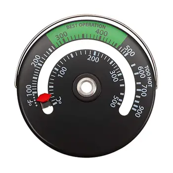 Термометр для сжигания древесины Измеритель температуры в дровяной печи с большим циферблатом Печной термометр Термометр для сжигания древесины