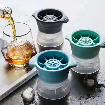 Устройство для приготовления шариков льда, силиконовая сфера, форма для кубиков льда, кухонная машина для изготовления льда круглой формы, форма для приготовления желе для коктейля, напитка из виски.