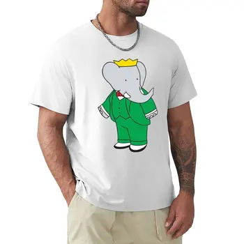 Футболка Babar, футболка с рисунком, милая одежда, мужская одежда