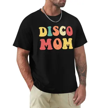 Футболка Disco Mom 1970-х, королева дискотеки, одинаковые футболки для пары, футболка нового выпуска, черные футболки для мужчин