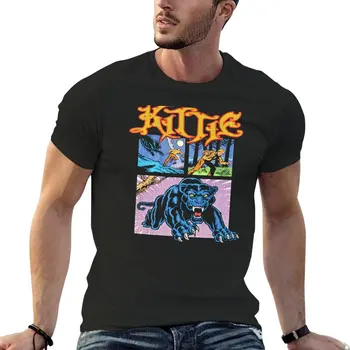 Футболка Kittie Run Like Hell, футболка new edition, милая одежда, футболки, мужские футболки из хлопка