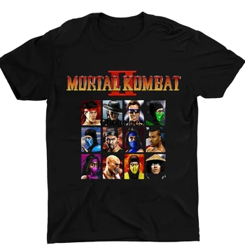 Футболка Mortal Kombat Футболка Movie Shirt Geek Retro Gamer Shirt for Mortal Kombat Fans Футболка HoodieBrack