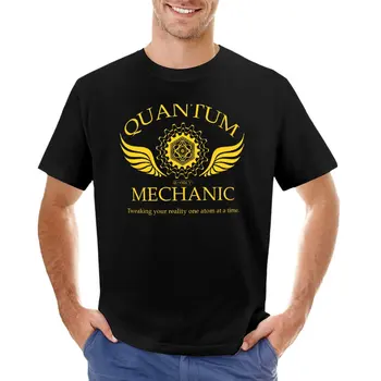Футболка QUANTUM MECHANIC, футболки оверсайз для мальчиков, футболки с графическим рисунком, мужские футболки fruit of the loom