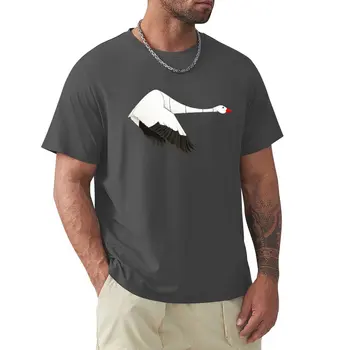 Футболка Snow goose, футболки для мальчиков, топы больших размеров, мужские футболки