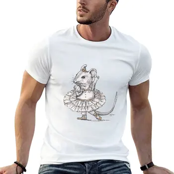Футболка Tiny Dancer - Ballet Field Mouse для мальчиков, белые футболки, милые топы, мужские футболки с графическим рисунком