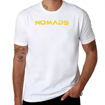 Футболка с надписью New Nomads Jeepers (желтое на черном), летние топы, мужская хлопковая футболка с аниме