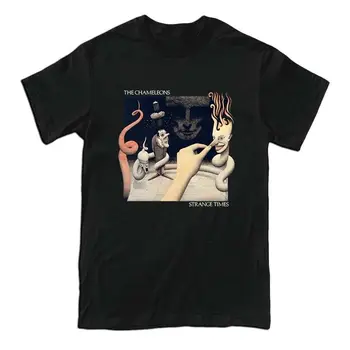 Черная футболка Панк-группы The Chameleons Strange Times с альбомом Strange Times